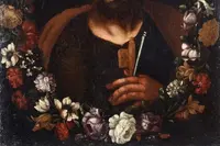 Huile sur toile ancienne St. Pierre Ecole flamande en Italie 17ème siècle