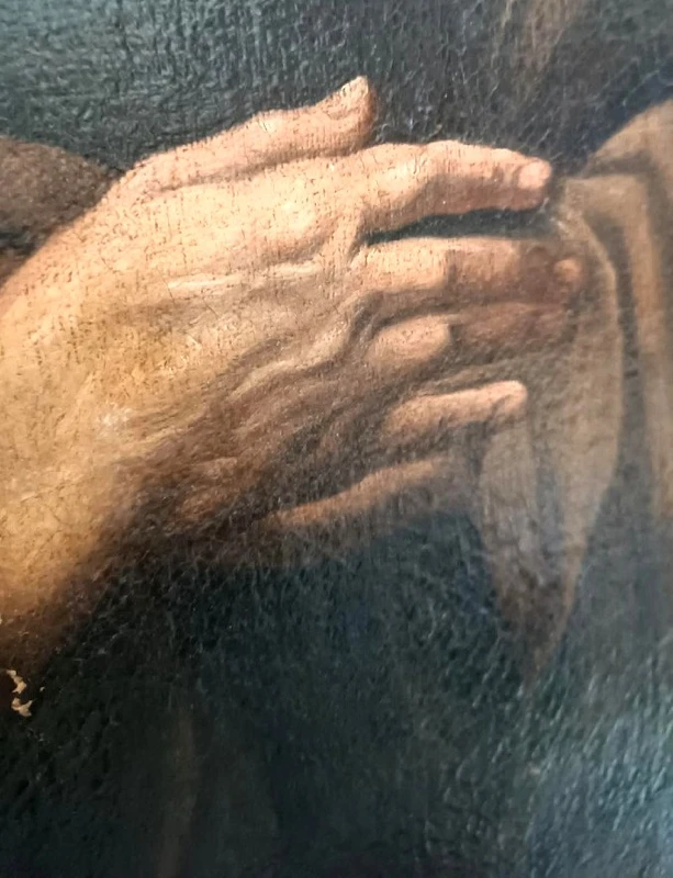 Dipinto antico olio su tela -San Francesco Di Paola -Antonio Cifrondi ( 1656-1730 )