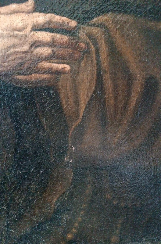 Dipinto antico olio su tela -San Francesco Di Paola -Antonio Cifrondi ( 1656-1730 )