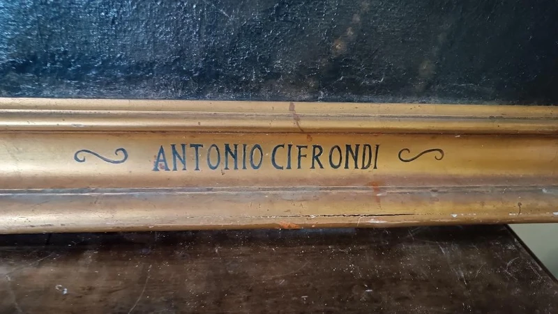 Dipinto antico olio su tela -San Francesco Di Paola -Antonio Cifrondi ( 1656-1730 )