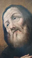 Dipinto antico olio su tela -San Francesco Di Paola -Antonio Cifrondi ( 1656-1730 )
