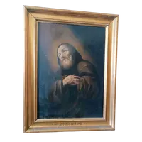 Dipinto antico olio su tela -San Francesco Di Paola -Antonio Cifrondi ( 1656-1730 )