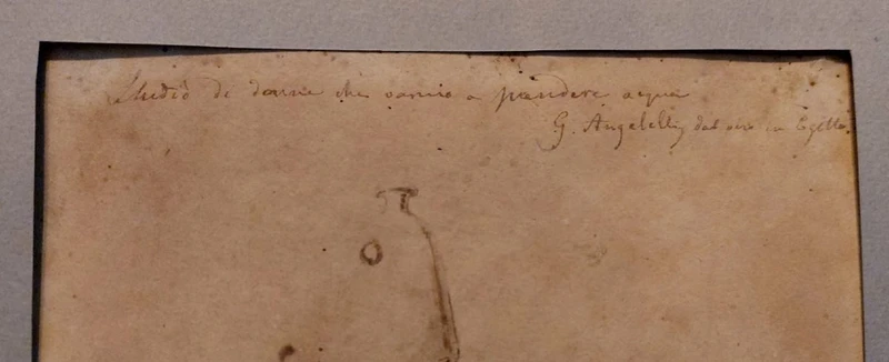 Giuseppe Angelelli  1803-1844. disegno a china su carta , reca la scritta : Studio donne Egitto