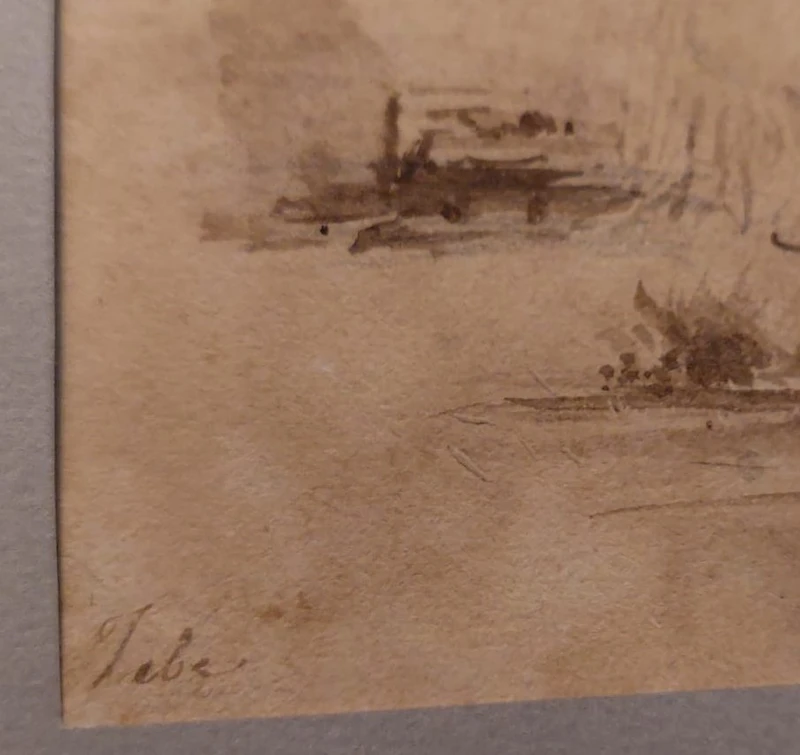 Giuseppe Angelelli  1803-1844. disegno a china su carta , reca la scritta : Studio donne Egitto