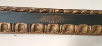 Antica grande cornice laccata e dorata XVII secolo