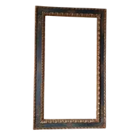 Antica grande cornice laccata e dorata XVII secolo