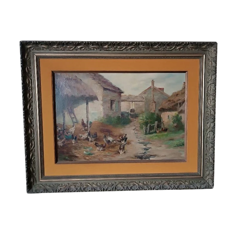 Opera originale del pittore Edmond Van Coppenolle (1846-1914)- Olio su tela