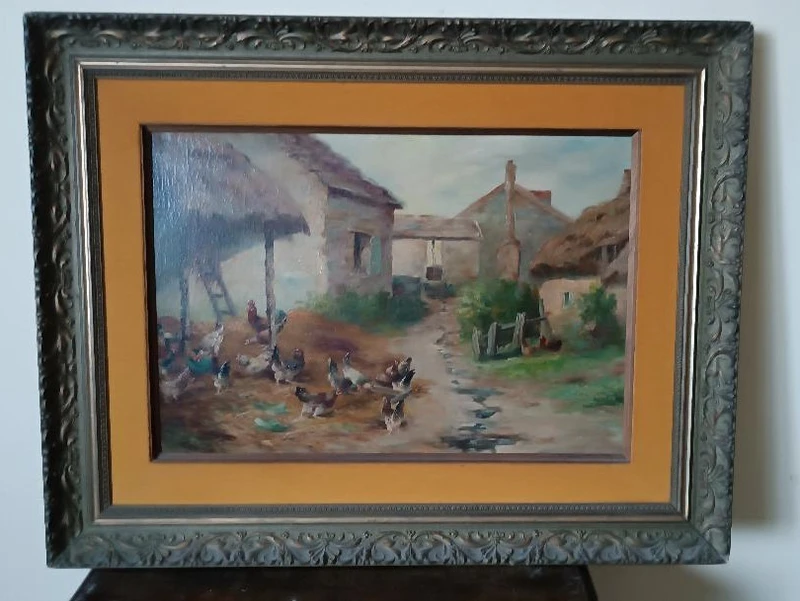 Opera originale del pittore Edmond Van Coppenolle (1846-1914)- Olio su tela