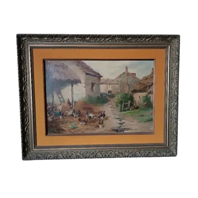 Opera originale del pittore Edmond Van Coppenolle (1846-1914)- Olio su tela