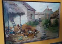 Opera originale del pittore Edmond Van Coppenolle (1846-1914)- Olio su tela