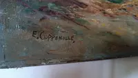 Opera originale del pittore Edmond Van Coppenolle (1846-1914)- Olio su tela