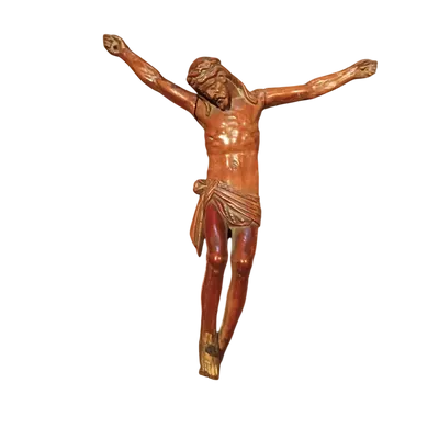 antique boxwood christ 18th century
