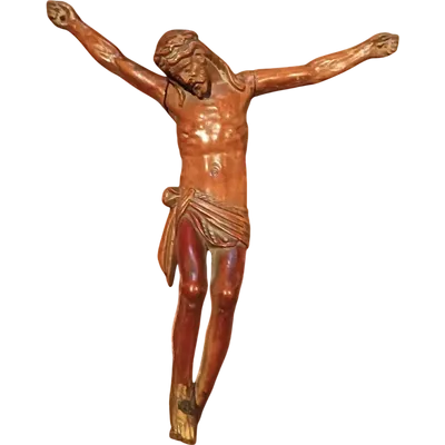 antique boxwood christ 18th century