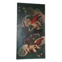 Large antique oil on canvas painting Venetian school 17th century