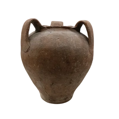 Ancient terracotta pitcher xvi century