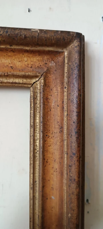 Antica cornice laccata e dorata fine XVII secolo,italia