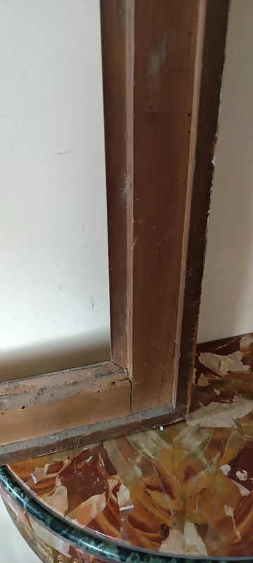 Antica cornice laccata e dorata fine XVII secolo,italia