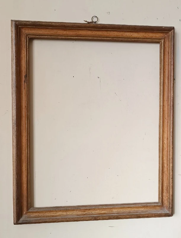 Antica cornice laccata e dorata fine XVII secolo,italia