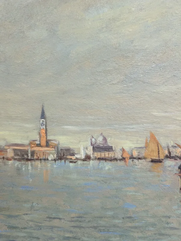 Boats in Venice, Angelo Pavan