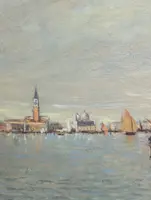 Boats in Venice, Angelo Pavan