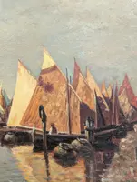 Boats in Venice, Angelo Pavan