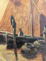 Boats in Venice, Angelo Pavan