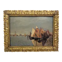 Boats in Venice, Angelo Pavan