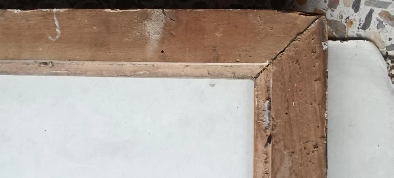 Antica cornice laccata e dorata XVIII secolo toscana