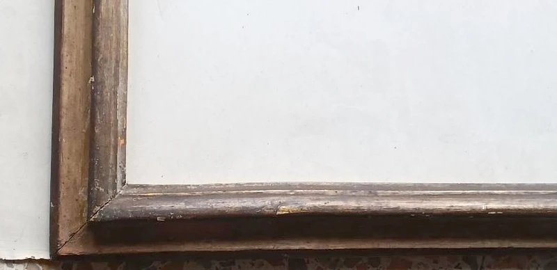 Antica cornice laccata e dorata XVIII secolo toscana