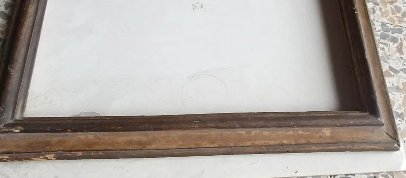 Antica cornice laccata e dorata XVIII secolo toscana