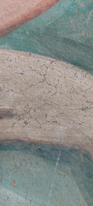 ALLEGORIA GRANDE PANNELLO DIPINTO TEMPERA SU TELA DECORATIVO 170X80 CM