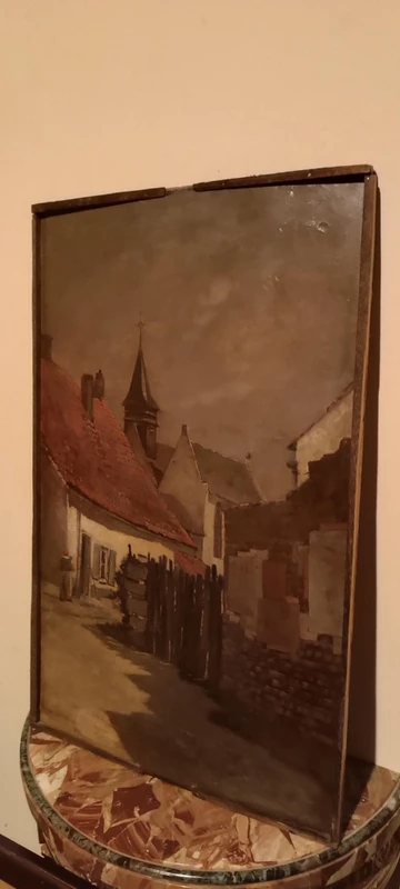 Dipinto XIX secolo -Olio su tavola-scuola europea