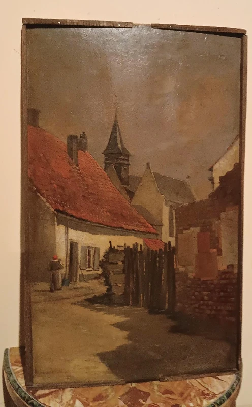 Dipinto XIX secolo -Olio su tavola-scuola europea