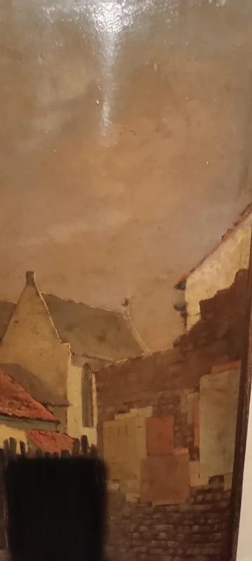 Dipinto XIX secolo -Olio su tavola-scuola europea