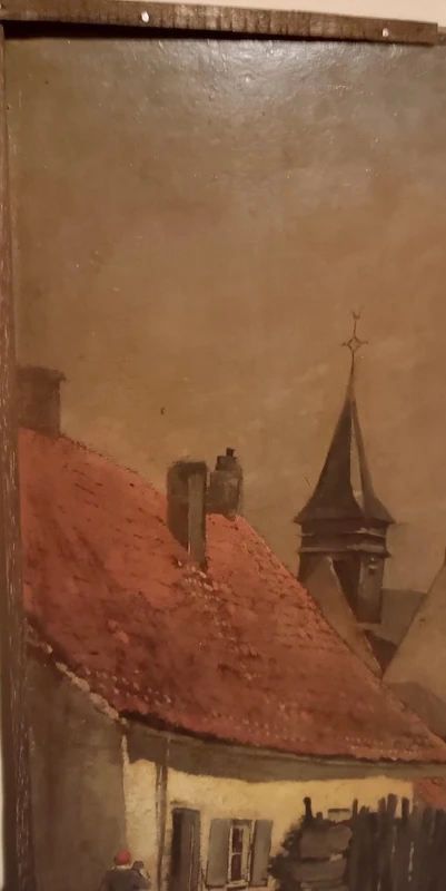 Dipinto XIX secolo -Olio su tavola-scuola europea