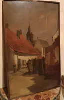 Dipinto XIX secolo -Olio su tavola-scuola europea