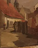 Dipinto XIX secolo -Olio su tavola-scuola europea