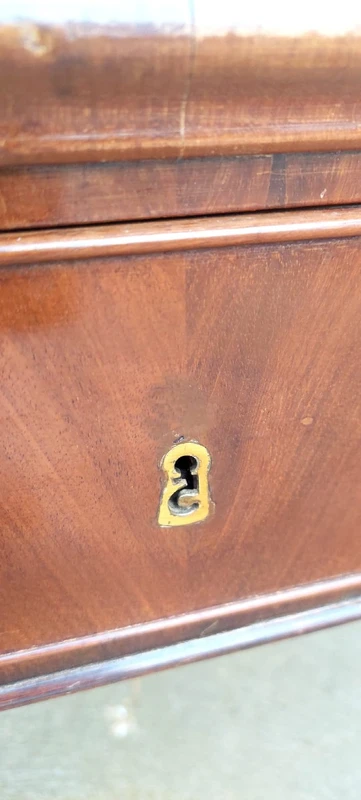 Antique Desk Table In Mahogany Louis Philippe Austria 19th century