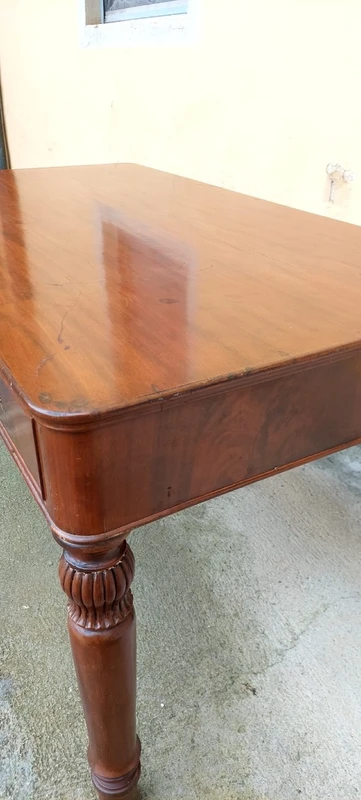Antique Desk Table In Mahogany Louis Philippe Austria 19th century