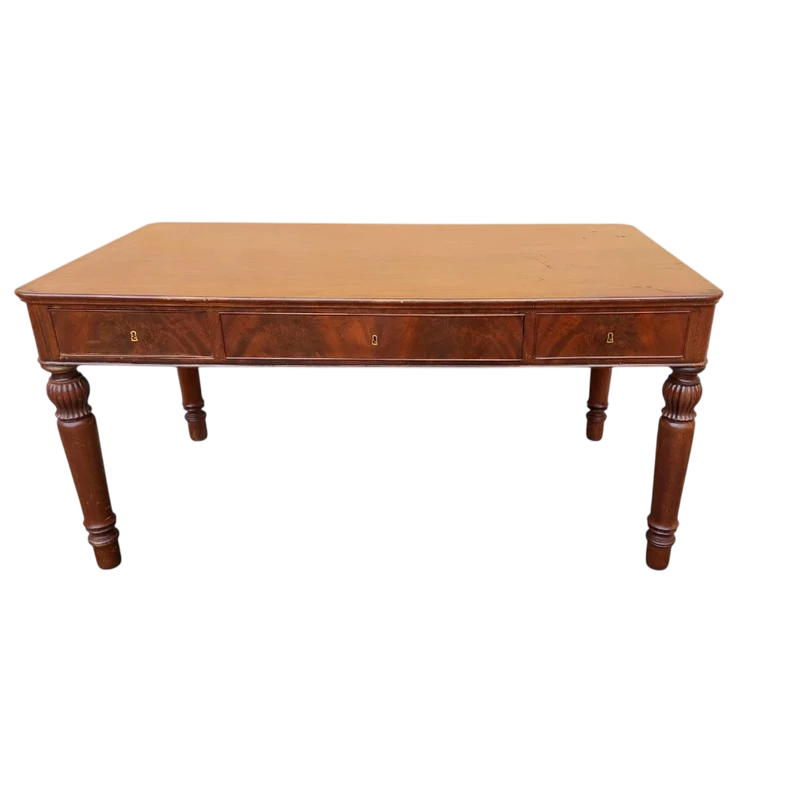 Antique Desk Table In Mahogany Louis Philippe Austria 19th century
