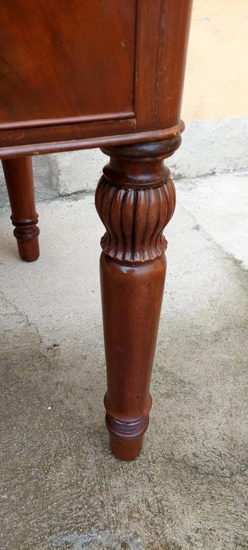 Antique Desk Table In Mahogany Louis Philippe Austria 19th century