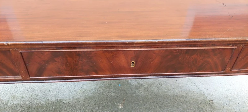 Antique Desk Table In Mahogany Louis Philippe Austria 19th century