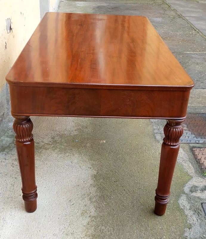 Antique Desk Table In Mahogany Louis Philippe Austria 19th century