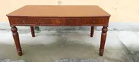 Antique Desk Table In Mahogany Louis Philippe Austria 19th century