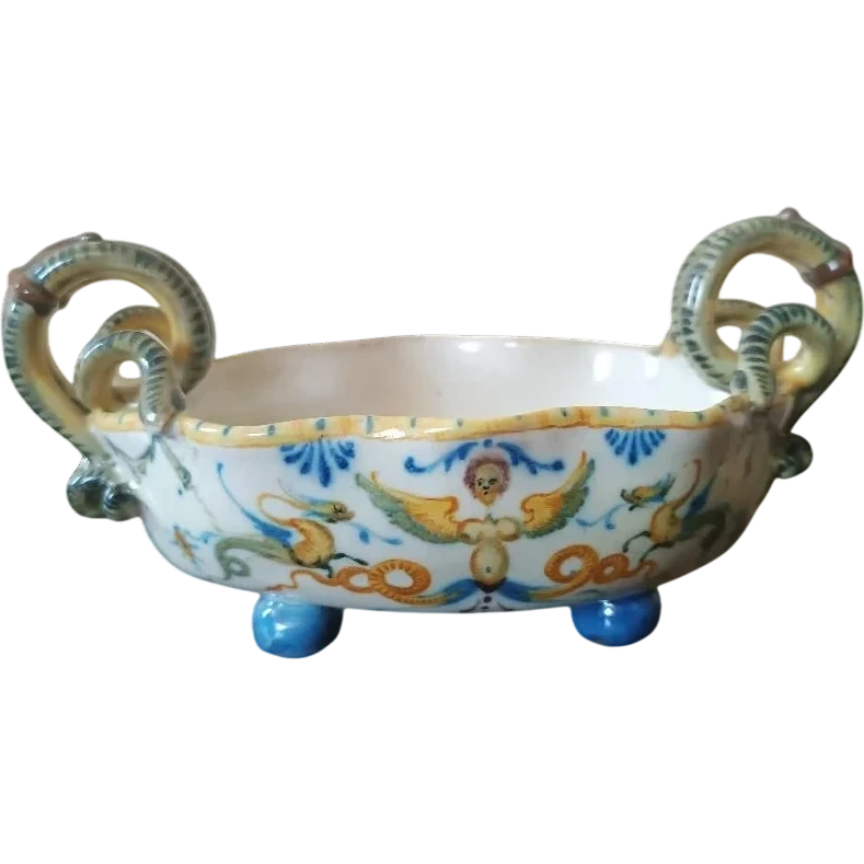 Antique majolique du 18e siècle , Centre de table