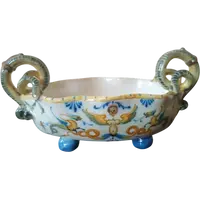 Antique majolique du 18e siècle , Centre de table