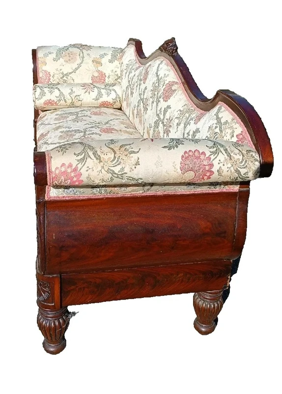 charles x boat sofa - genoa first half of the 19th century HANDMADE BY HENRY PETERS