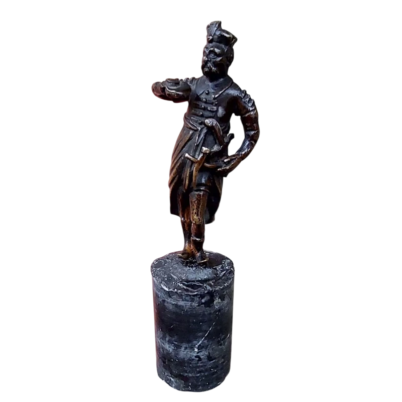 Antique Bronze Orientalist Sculpture - soldier 19th century france