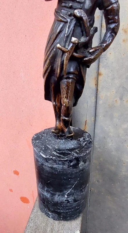 Antique Bronze Orientalist Sculpture - soldier 19th century france