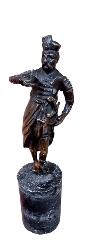 Antique Bronze Orientalist Sculpture - soldier 19th century france